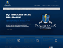 Tablet Screenshot of powersalesuniversity.com